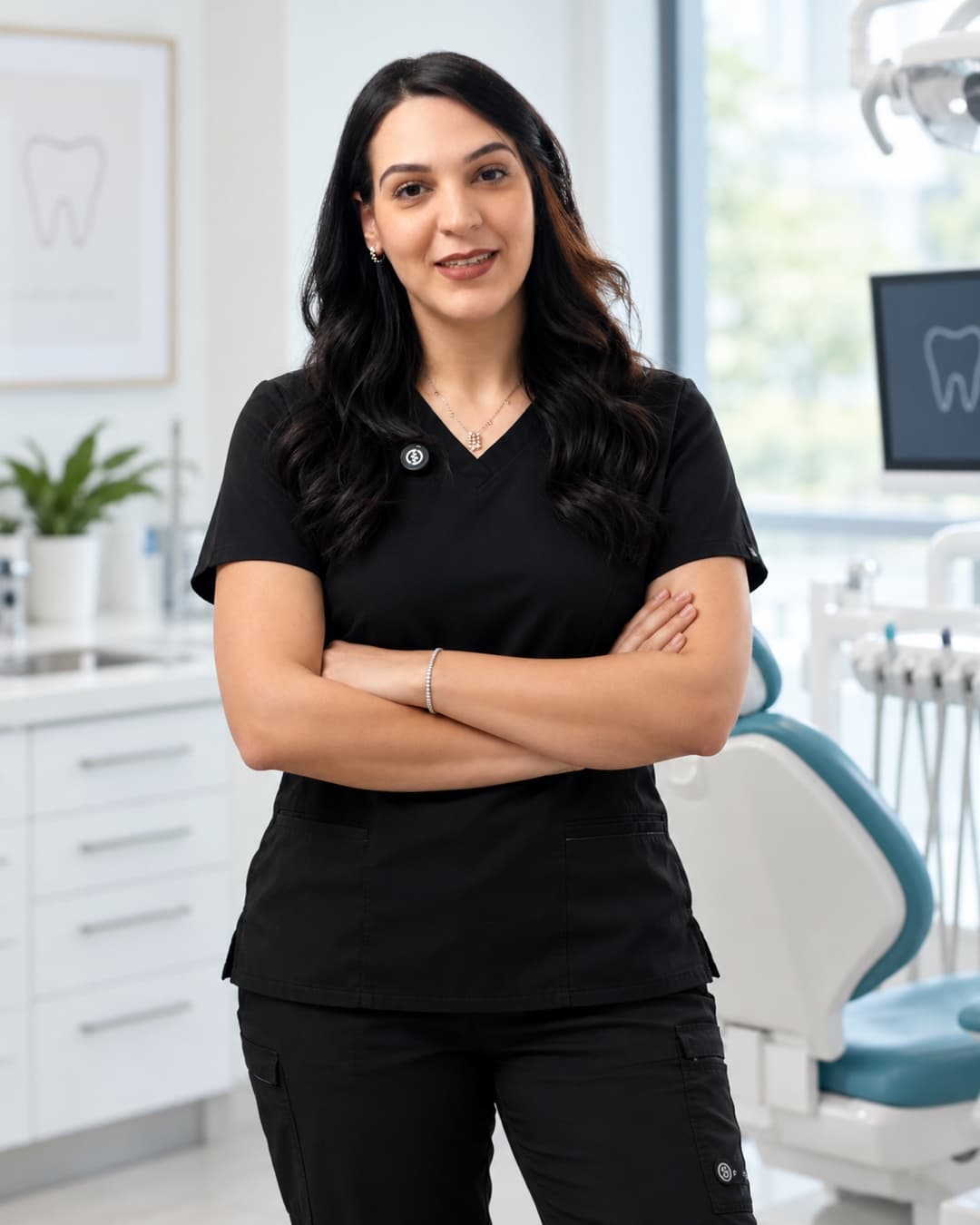 Portrait du Dr Ibtissam Afifi, chirurgienne-dentiste à Casablanca